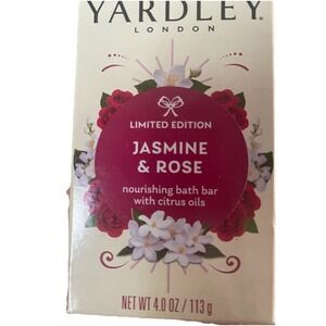Yardley London Limited Edition Jasmine & Rose Soap Bar w/ Citrus Oils 4.0 Bar